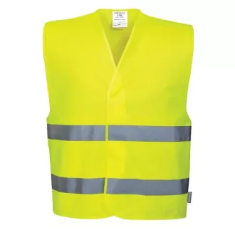   Munkavédelmi jelzőmellény XXL-XXXL  SÁRGA - (tépőzáras, neon zöld színű)