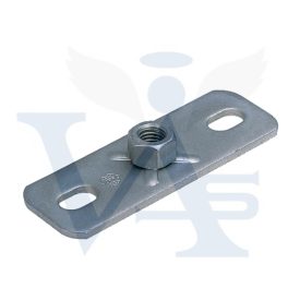   MÜPRO M-  8 alaplap 80x30x3mm  - Ráheggesztett hatlapú anyával