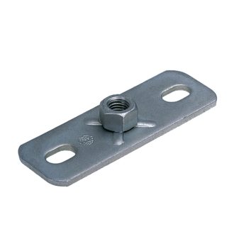   MÜPRO M-  8 alaplap 80x30x3mm  - Ráheggesztett hatlapú anyával