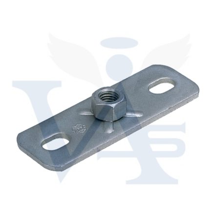 MÜPRO M-10 alaplap 80x30x3mm  - Ráheggesztett hatlapú anyával