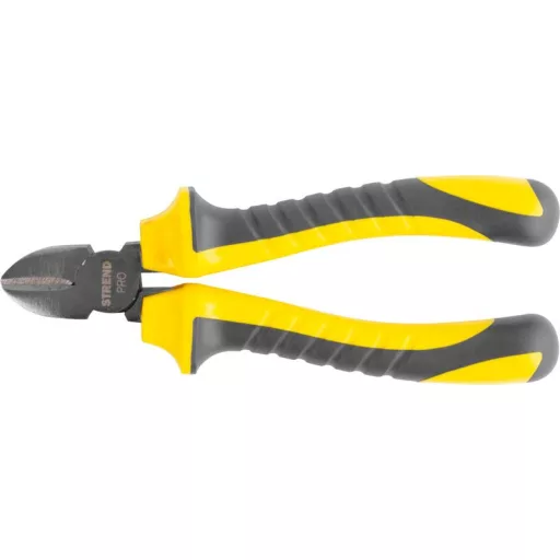 Oldalcsípő fogó 180mm STR-PRO PVC csúszásgátló nyél  (fekete/narancs)