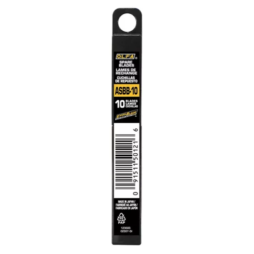 OLFA pvc vágó tartalék penge ASBB-10  - 9mm FEKETE 10db/csom