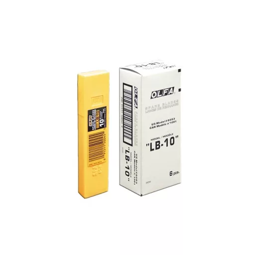 OLFA pvc vágó tartalék penge LB-10  - 18mm  SÁRGA 10db/csom