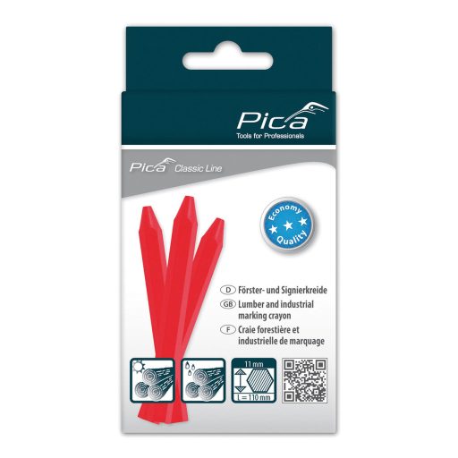 PICA jelölőkréta 591/40 - CLASSIC_ECO_PIROS (11x110mm)