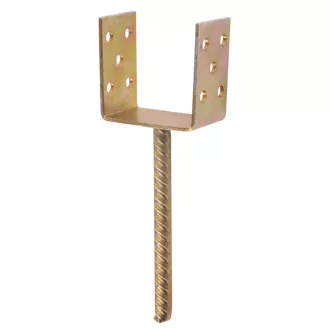 Oszloptartó Betonozható 120mm - SÁRGA STR /120*100*60/