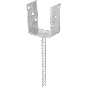   Oszloptartó Betonozható 140mm - TÜZI-horganyzott (140x60mm) 