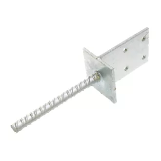   Oszloptartó Betonozható-T-alak 100mm -TÜZI-horganyzott (110x90x60)	