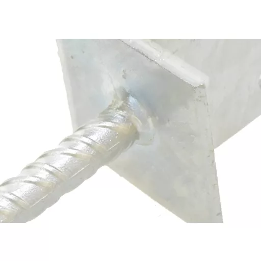 Oszloptartó Betonozható-T-alak 100mm -TÜZI-horganyzott (110x90x60)	