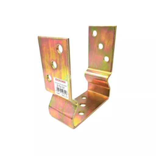 Oszloptartó Csavarozható   70mm - Emelt kivitel (Sárga )
 4mm71x150x60	