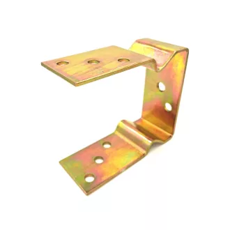   Oszloptartó Csavarozható   80mm - Emelt kivitel SÁRGA passzivált          4mm
81x150x85	