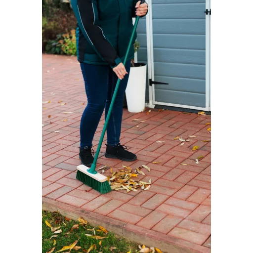 Partvis 300mm műanyag GECO U30P - 120cm Csav.fém nyél (zöld)