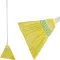 Műanyag seprő 35cm FÉm nyél 150cm FERDE fej (sárga) MAGIC-HOME (huzagolt nyakrész)