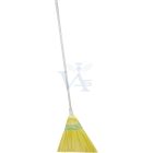 Műanyag seprő 35cm FÉm nyél 150cm FERDE fej (sárga) MAGIC-HOME (huzagolt nyakrész)