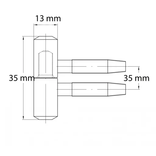 Pipapánt 13mm statikus-ablak 1-láb - LaFlorida