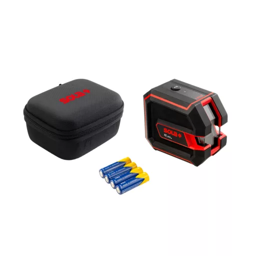 SOLA lézeres-szintező önbeálló - X2 Green (+keményfedeles táska+karabíner, elem) AKCIÓ!