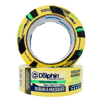   BLUE DOLPHIN ragasztószalag PAPÍR 48mm/50,0fm - SÁRGA (festő-maszkoló)