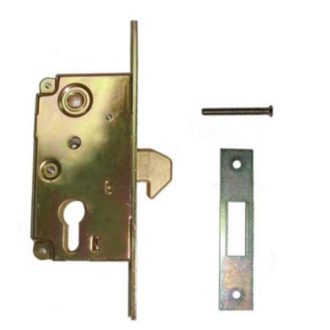 Bevésőzár kampós TOLÓKAPU AGB 910/40mm    - Csapdás