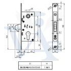 Bevésőzár kampós TOLÓKAPU ELZETT 40/72/8mm  - Csapdás