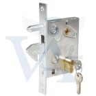 Bevésőzár kampós TOLÓKAPU IBFM art.447   100/72mm  - Csapdás + vezető csap ! Betéttel !