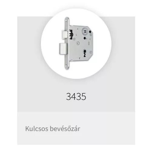 Bevésőzár N°3435/55-K LŐVÉR  - EURO ELZETT Normál kulcs