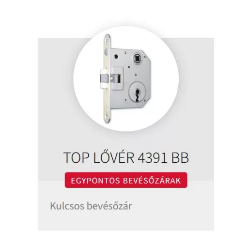 Bevésőzár N°4391-K TOP LŐVÉR  - EURO ELZETT Normál kulcs SÁRGA DOBOZOS!
Akciós ! ( a készlet-ig)
