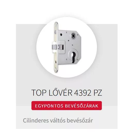 Bevésőzár N°4392-C LŐVÉR - EURO ELZETT Cilinder betét SKIN PACK (vákumcsomagolt )