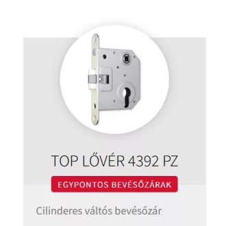   Bevésőzár N°4392-C TOP LŐVÉR  - EURO ELZETT Cillinder betét (dobozos)