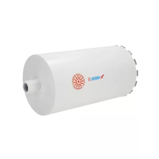 DEDRA koronafúró 225mm - VIZES fúráshoz, 1-1/4" (225x400mm, főleg tégla, beton és vasbeton fúráshoz!)