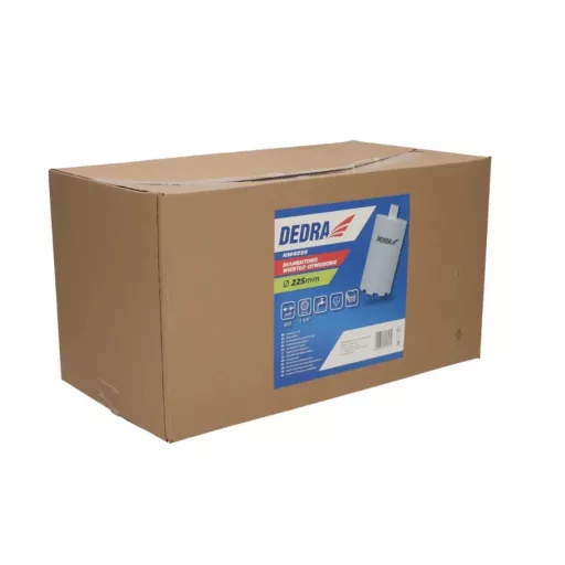DEDRA koronafúró 225mm - VIZES fúráshoz, 1-1/4" (225x400mm, főleg tégla, beton és vasbeton fúráshoz!)