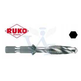   RUKO menetfúró 1/4-BIT, Hosszú M-  3,0x0,50 HSS - Kombinált (fúró és menetfúró egyben)
