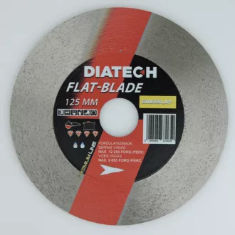   DIATECH gyémánt vágótárcsa FLAT BLADE 125mm (gres és márvány vágásához) AKCIÓ!