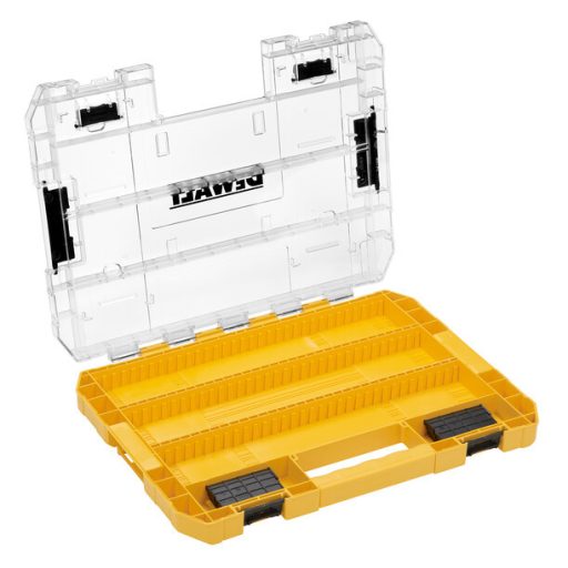 DEWALT Bitfej tárolószertiment doboz DT70839-QZ - TOUGH CASE+ (Nagy méretű + 6db elosztó)