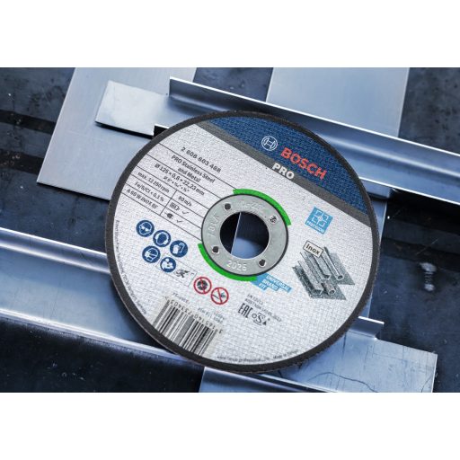 BOSCH vágókorong 125x0,80mm - PRO Stainless Steel and Metal (A60 W INOX BF) 