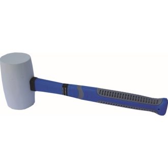   Gumi kalapács 80mm 930gr BAUTOOL (fehér-üvegszálas puha borítású nyél, SOFT)