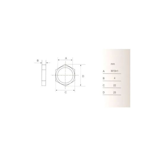 Bútorzár rászegző Cilinderes 16mm CL103-16KA - ANBO, króm (Műanyag kulcsfej, 2-oldalas, Azonos zárlatú)