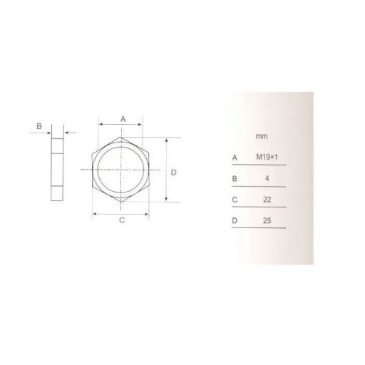 Bútorzár rászegző Cilinderes 16mm CL103-16 - ANBO, króm (fém kulcsfej, 2-oldalas)