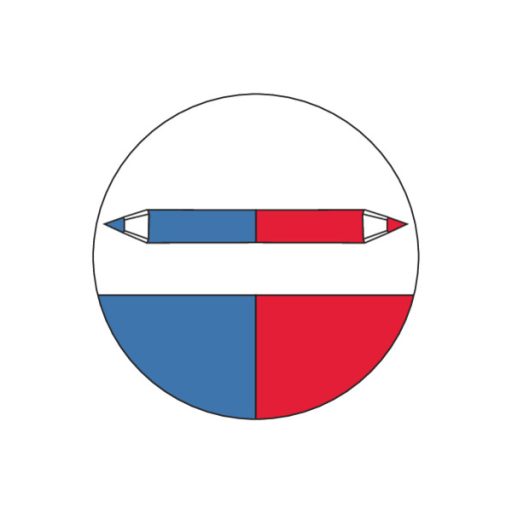 SOLA jelölő ceruza 170mm UNIVERZÁLIS - PIROS-KÉK RBB-17 (Kő, Beton, Száraz fa, Papír/karton, Fém)