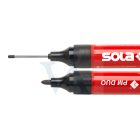 SOLA jelölő Filc PM DUO - 0,5-1,5-1,5-3,0mm hegyekkel ( az 1-ben: Furatjelölő és alkoholos filc) FEKETE