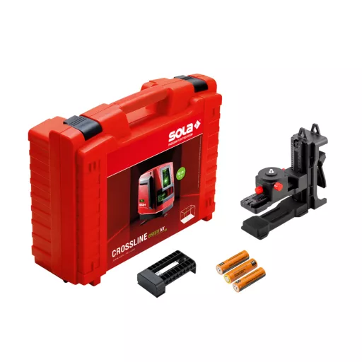 SOLA lézeres-szintező önbeálló - CROSSLINE Green NX (+koffer+multi tartó, elem) AKCIÓ!