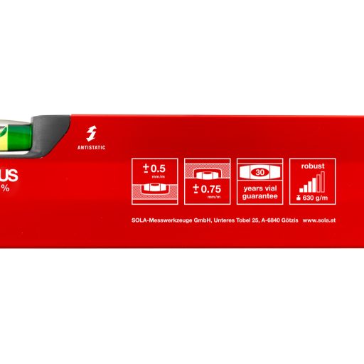 SOLA vízmérték PIROS 1000mm BigX-100