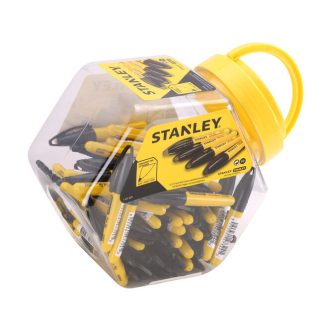   STANLEY filctoll permanent mini FEKETE - Alkoholos csíptetős 90mm-es toll (1-47-324)