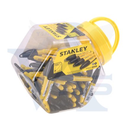 STANLEY filctoll permanent mini FEKETE - Alkoholos csíptetős 90mm-es toll (1-47-324)