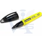 STANLEY filctoll permanent mini FEKETE - Alkoholos csíptetős 90mm-es toll (1-47-324)