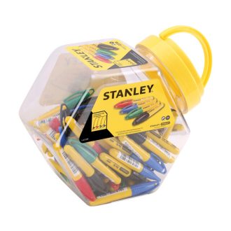   STANLEY filctoll permanent mini SZÍNES 1-47-329 - Alkoholos csíptetős 90mm-es toll