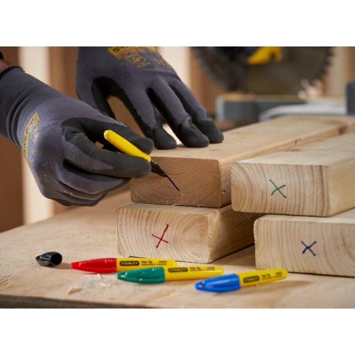 STANLEY filctoll permanent mini SZÍNES 1-47-329 - Alkoholos csíptetős 90mm-es toll