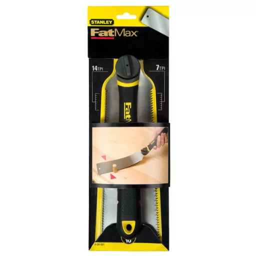 STANLEY japán Fűrész FatMax 270mm 2-oldalas - 14/7TPI (húzófűrész)