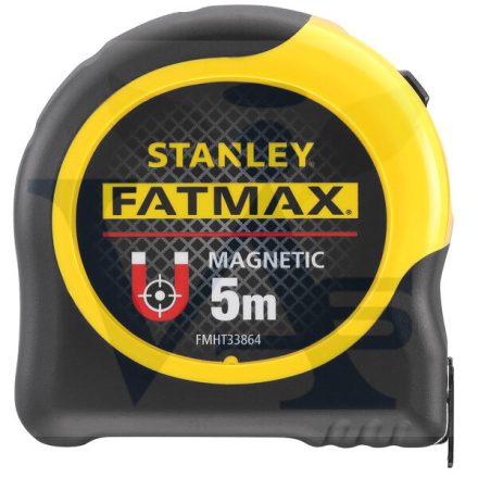 STANLEY mérőszalag    5,0fm/32mm GUMI-MŰANYAG - FATMAX Mágneses SÁRGA-FEKETE (FMHT0-33864)