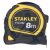 STANLEY mérőszalag    8,0fm/25mm GUMI-MŰANYAG - TYLON FEKET-SÁRGA (0-30-657)