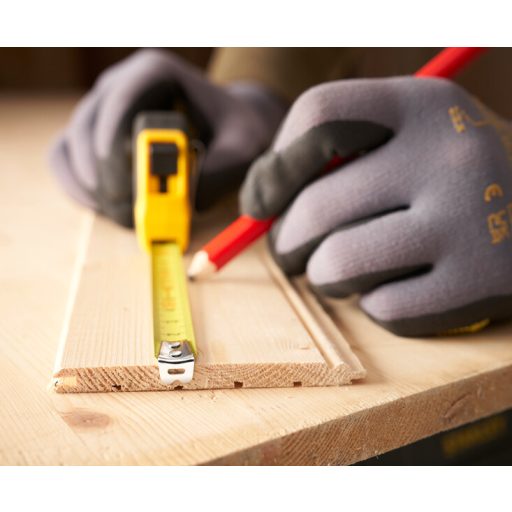 STANLEY mérőszalag    8,0fm/25mm GUMI-MŰANYAG - TYLON FEKET-SÁRGA (0-30-657)