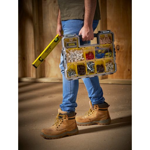 STANLEY Szortimenter táska 1-97-517 - FATMAX Pro fémcsatos (ütésálló fedélrész, mély kivitel)